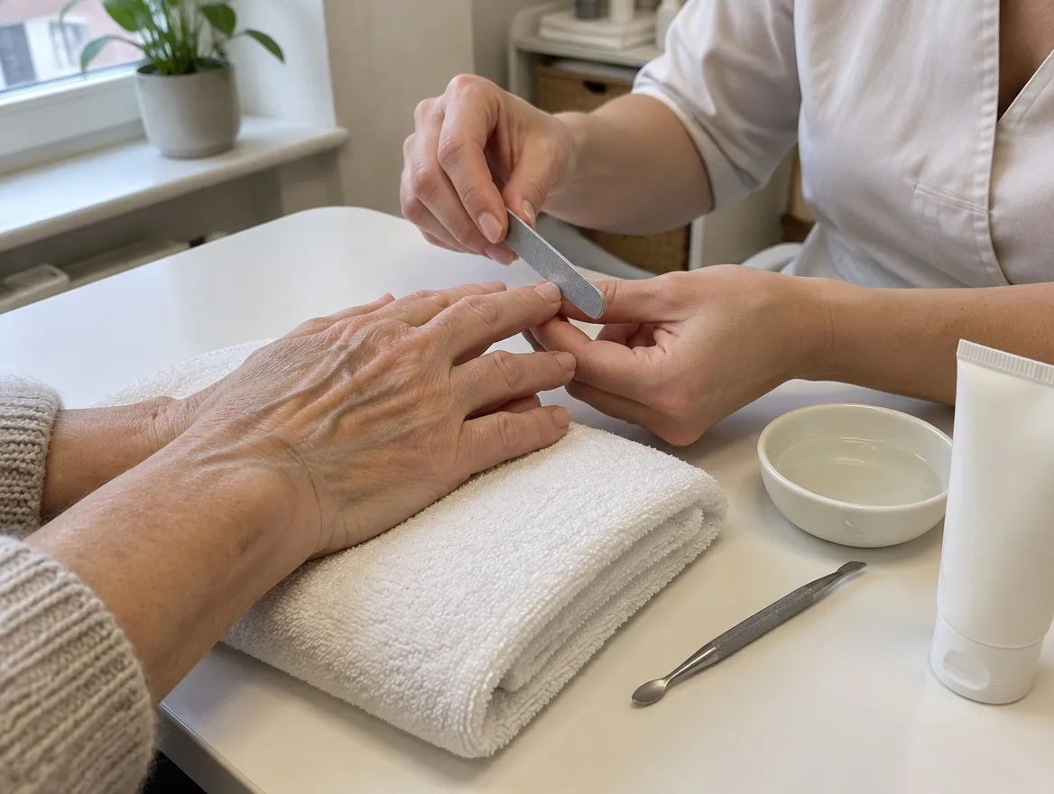 Nagelpflege an der Hand